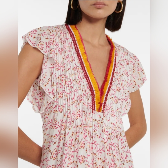 Poupette St Barth Sasha Mini Dress in Pink Cerise - Picture 4 of 14